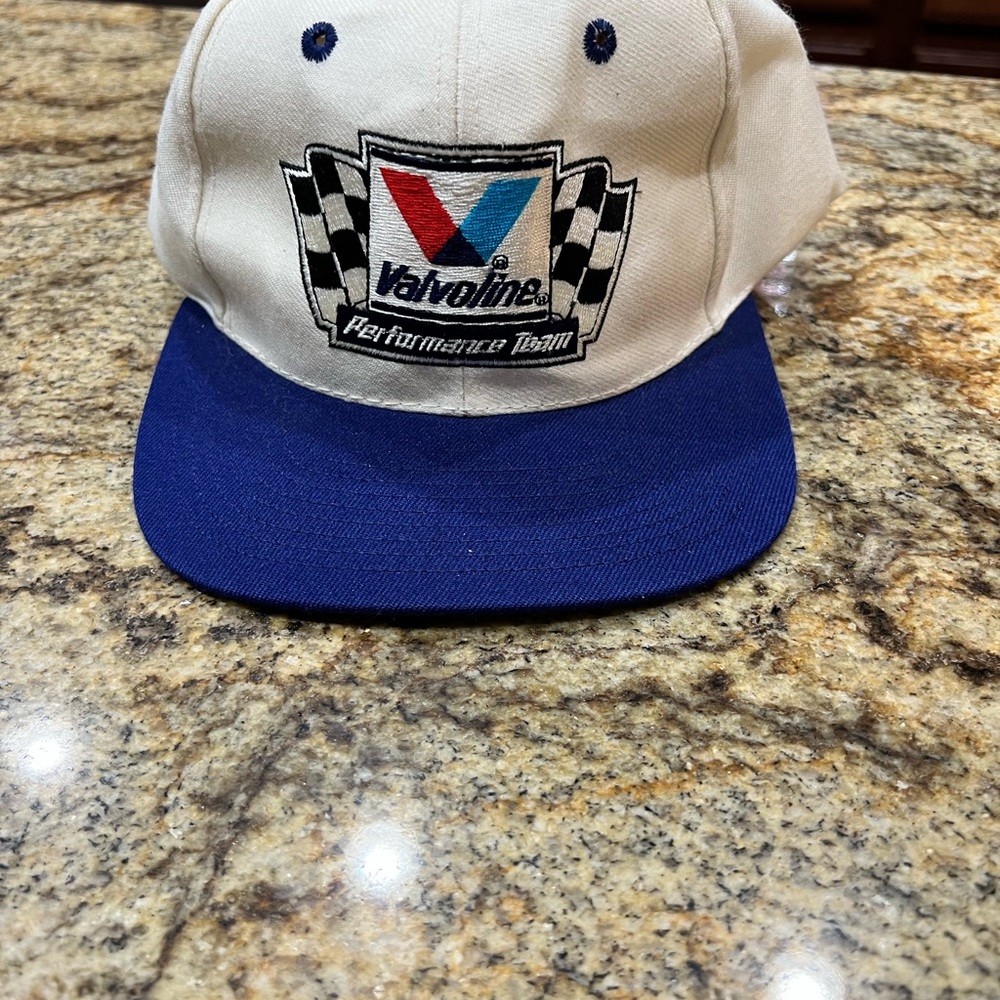 Vintage team valvoline snapback adult hat.